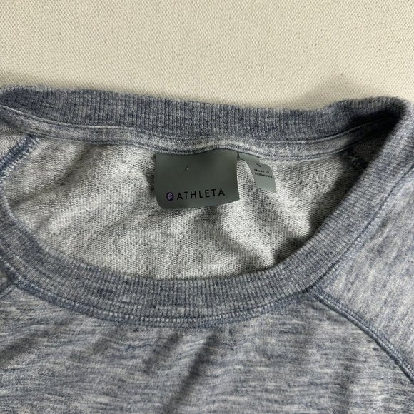 Athleta Coastal Light Gray‎ Long Sleeve Crewneck Light Sweatshirt Size Small - Picture 4 of 7